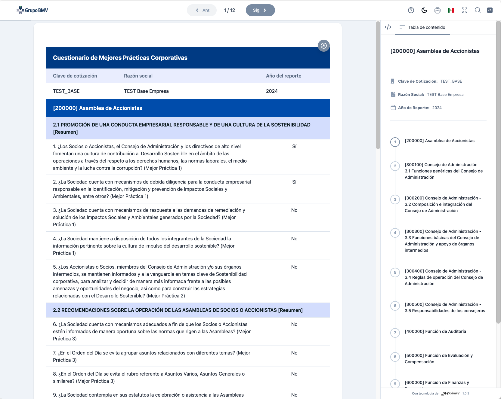 Tabla de contenido